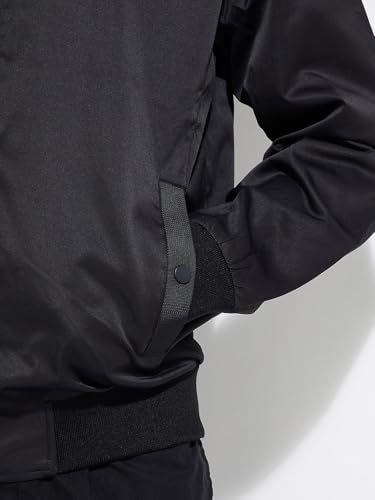 Image of Max Men Polyester Standard Length URB N Solid Bomber Jacket