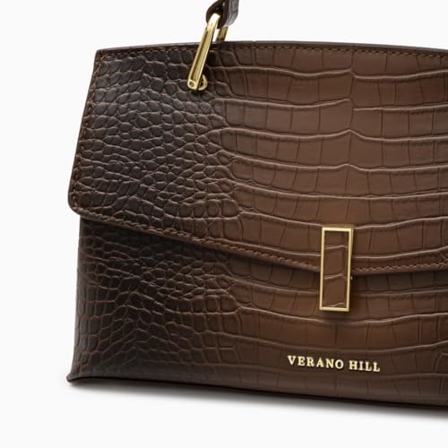 Bolso tote mediano con diseño de cuero vegano elegante miniatura 2