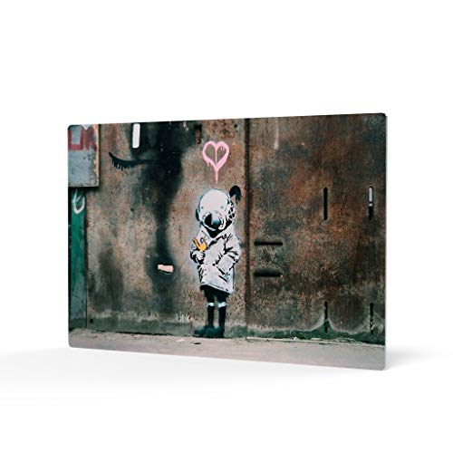HB Art Design Banksy Wall Art Metal Print Space Girl