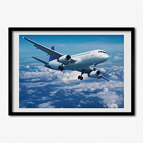 Cadre photo tableau avion dans les nuages Tulup, le cadeau déco idéal