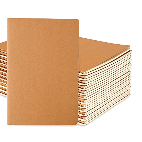 Labkiss 24 Pack College Ruled Notebook & Journal Bulk, Kraft...