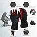 PerGar Heated Gloves, Heated Gloves for Men and Women, Winter Outdoor Electric Heated Gloves, Waterproof and Soft Electric Heated Gloves, Battery Powered Heated Gloves for Hiking,