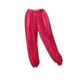Liberté de mouvement : Fabriqué avec une coupe ample, notre pantalon de danse du ventre for femme permet une liberté de mouvement totale, vous permettant de vous exprimer pleinement sur la piste de danse.