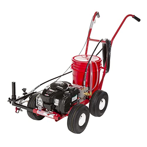 Newstripe 10003947 4250 Airless Pavement & Athletic Field Striping Machine | High Pressure | Fully Adjustable | 3000 Psi | 105 Lbs | Uneven Athletic Fields | Made In Usa #TOP1