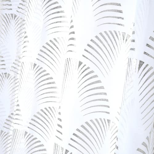 Lovely Casa - Voile - 140 x 260 cm - Maldives model - silver - R6B095002VL - exotic motif - ideal for any room - Image 2