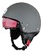 Produktbild BHR Motorrad Helm 802 Demi-Typ mit Visier Versenkbare,Mattgrau, L (58 cm)