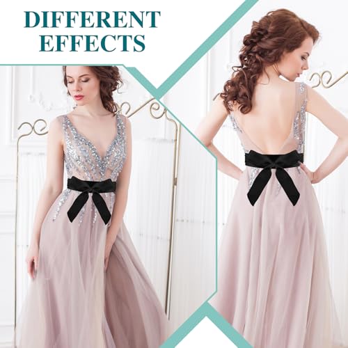 1Pcs Wedding Satin Sash Belt Long Black Waist Belt Women Dress Ribbon Belts for Bridal Bridesmaid Prom Formal Special Occasion Dresses Belt(2Inch Wide)4