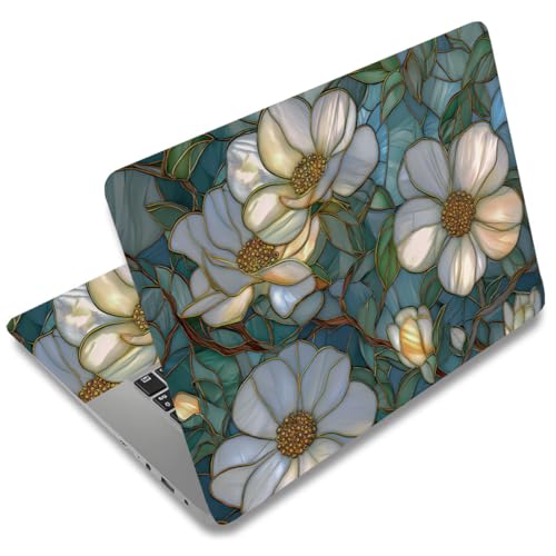 Autocollant ordinateur portable SUPERDANT lot de 3 fleurs idée cadeau informatique