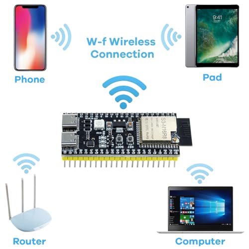 Image of Hosyond 3Pack ESP32-S3 Development Board N16R8 MCU with Dual-Mode Wi-Fi Bluetooth Type-C, Compatible with Arduino IoT ESP32-S3-WROOM-1