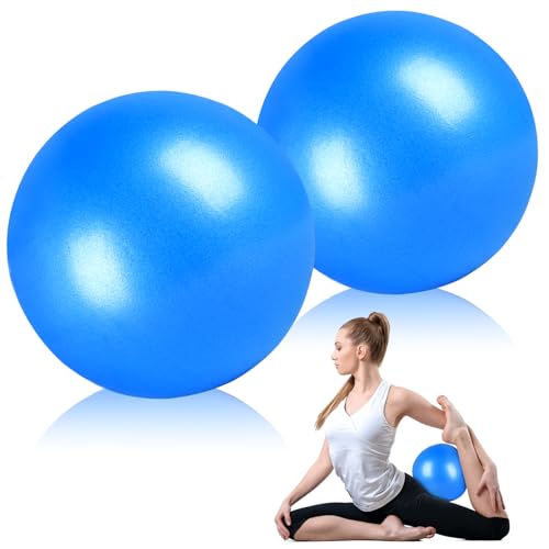 Image of 9 Inch Pilates Ball Small Exercise Ball, Workout Ball for Barre, Pilates, Yoga, Stability, Workout, Balance, Fitness at Gym Home Office