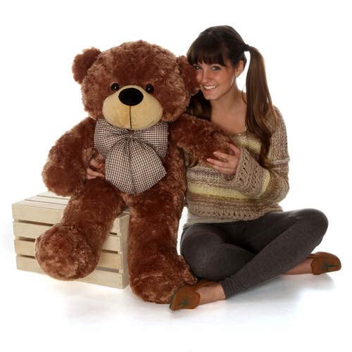 Image of ToYBULK Teddy Bear, Teddy Bear 3 Feet for Girls, Soft Toys for Girls, Big Teddy Bear, Toys for Girls /Wife /Girlfriend /Husband, (3 Feet, Chocolate)