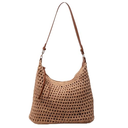 Sac au crochet pour femmes avec 3 façons de transport et grand volume