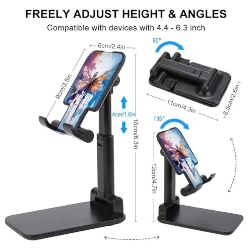 Support de téléphone réglable pliable universel et coloré pour bureau