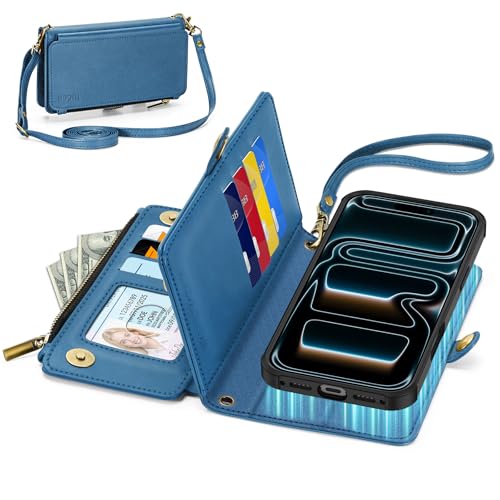 TUCCH iphone 17 Pro Max Ή P[X 蒠^ 2 in 1  6.9C` V_[ Xgbvt O e RFIDubLO 10J[h[ t@Xi[ | ΂ߊ| X^h@\ PU Ռz