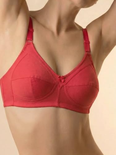 Image of INKURV Full Coverage Cotton Bra for Heavy Bust| Minimizer Bra for Women| Anti-Sagging Breast Lift Up| Non-Wired| Non-Padded Daily Use Bra for Ladies