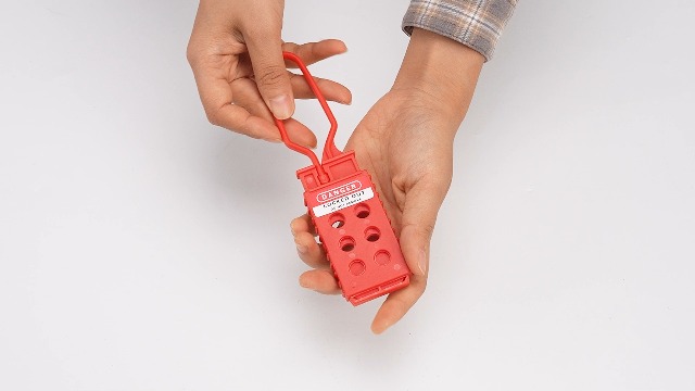 Lot De 10 Moraillon De Verrouillage Principal 6 Trous D'isolation En Aluminium, Excellente Capacité D'isolation, Outil De Sécurité Industrielle Pour Les Endroits Explosifs Inflammables 38 Mm