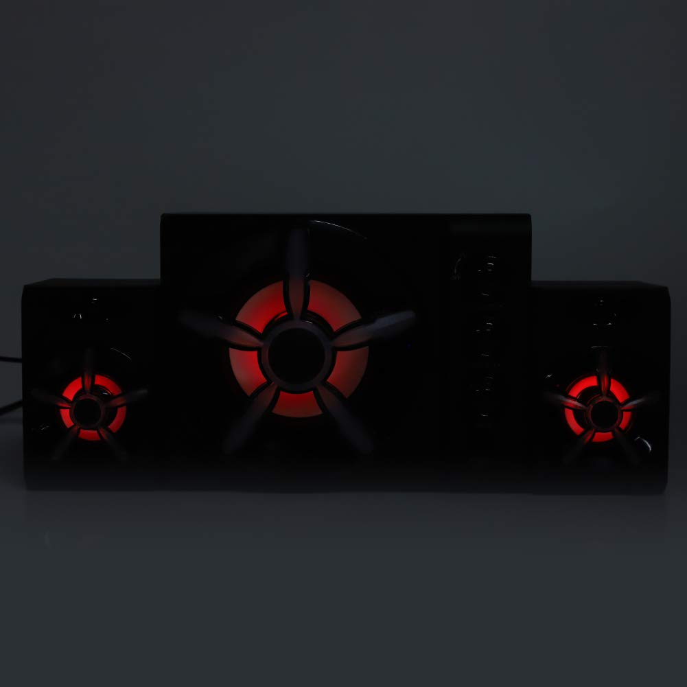 Sonew Wszechstronny 2. Subwoofer z Kolorowymi Diodami do Tabletów i Laptopów - łączność i Dźwięk