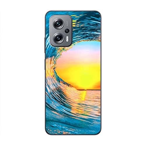 Coque Xiaomi Redmi K50i en TPU antichoc König Design Vague avec coins renforcés