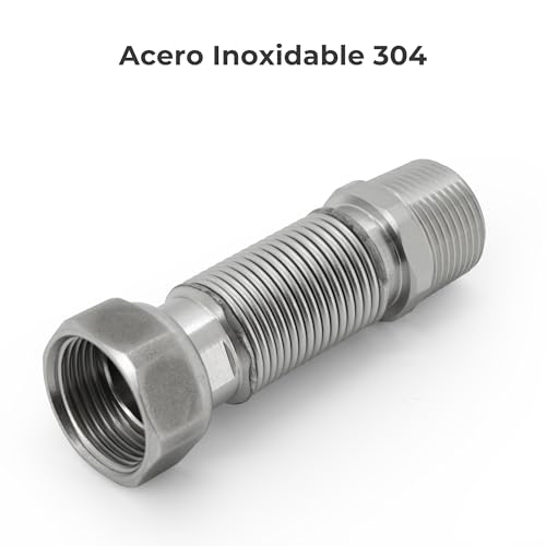 Tubos flexibles de acero inoxidable Vancoco con longitud extensible de 75 a 130 mm 4