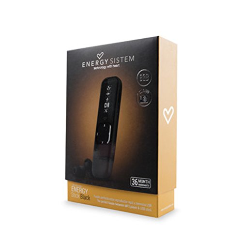 Energy Sistem 391806 - Reproductor MP3 de 8 GB (radio FM, conector USB, auriculares intrauditivos Hi-Fi) color negro
