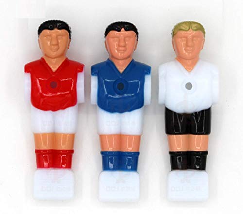 Silfrae Mini Foosball Replacement Balls, Table Soccer Ball 32mm/36mm Set of 12 PCS (Foosball Man-Multi Color- 6PCS)