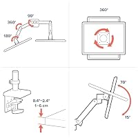 Ergotron Lx Pro Series 45-686-292 Supporti A Parete Per Tv 68,6 Cm [27] Scrivania Nero (dual Monitor Arm - For Screens Sized Up To 27 - Weight Capaci – Ansicht 7