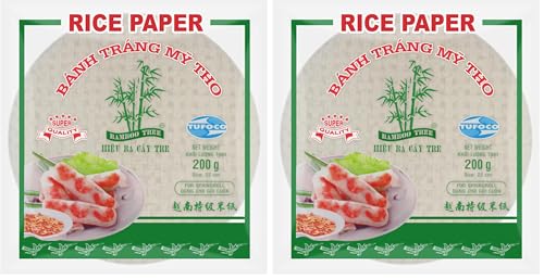 BAMBOO TREE - Papel de arroz 22Cm. (rollos de verano) - 1 X 200 GR (Paquete de 2)