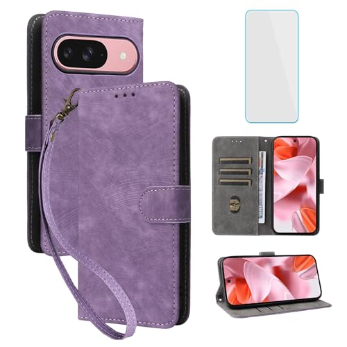 Étui portefeuille pour Google Pixel 10 et 10 Pro avec porte-cartes et béquille