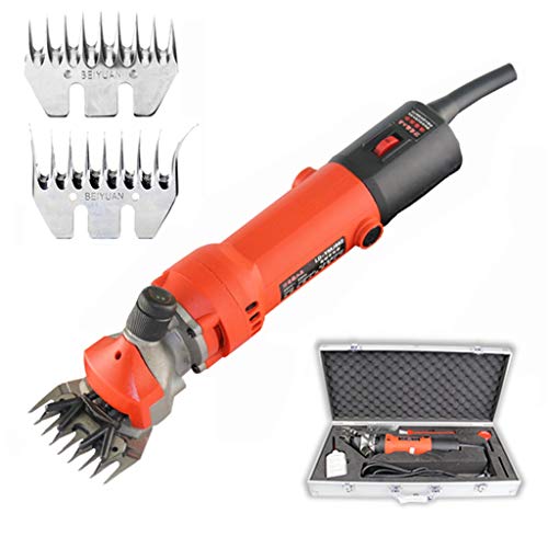 GZX-Dog Multifunction 1000W Electric Goat Shears Animal Wool Grooming Hair Electric Clipper Sheep Shears Electric Clipper Goats 6 Speeds Heavy Duty Farm Livestock Haircut Trimmer