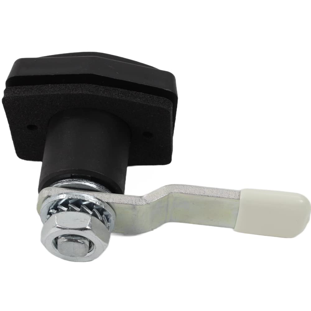 STS Push Lock Klappenschloss Hexagon in schwarz für z.B. Serviceklappe Wohnwagen Wohnmobil Caravan Boot