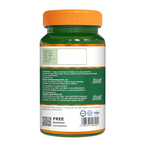 Image of Pure Nutrition Digestive Enzymes 840mg with Bromelain - 120 Veg Capsules | Supports Digestion, Nutrient Absorption & Gut Health | Blend of Amylase, Lipase, Protease, Cellulase | Eases Gas & Bloating