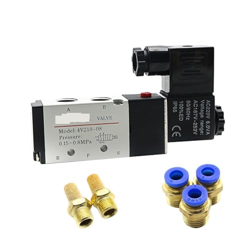 Électrovanne pneumatique 4V210-08 5 voies 2 positions commande DC24V