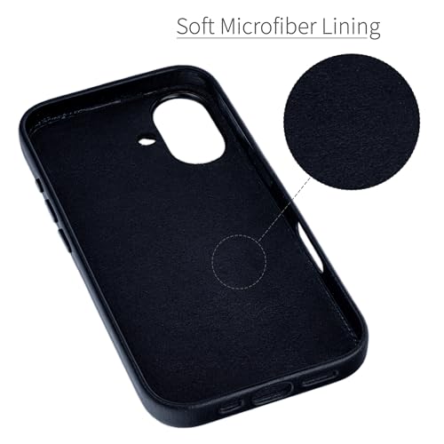 Funda para iPhone 16 con placa de metal integrada para soportes magnéticos y doble tarjetero 5
