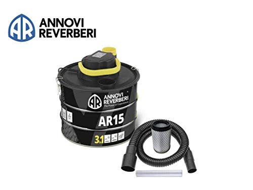 Aspirador de cenizas Annovi Reverberi"Soffiatore"Blue Clean, contenedor aspirador de cenizas AR15 3 en 1