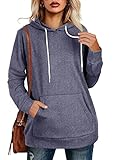 Fall Womens Clothes Sweatshirts and Hoodies Plus Size Sweaters Novelty Blue Large