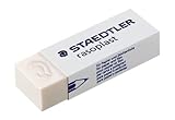 STAEDTLER - 526 B30 STAEDTLER Lot de 6 Gommes en plastique Rasoplast 526 B30, blanc