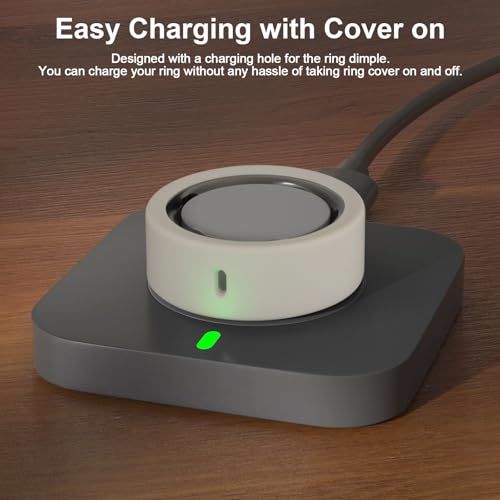 Image of 12 Pack Ring Cover Compatible with Oura Ring Gen 4 /4 Ceramic, Oura Ring Gen 3 Horizon /Heritage, Support Charging with Cover on, Anti-Scratch Elastic Silicone Ring Protector for Men Women Working Out