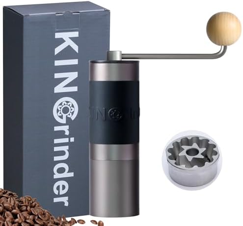 【Iron Gray】KINGrinder K2 Manual Hand Coffee Grinder with Straight Handle for French Press, Drip, Espresso with Assembly Consistency Stainless Steel Conical Burr Mill, 20-25g Capacity - Thumbnail 5