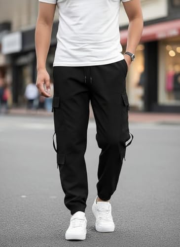 Image of Mack Jonney Men's Solid Joggers | Solid Design | Regular Fit | Casual & Athleisure Wear |Pack of 1-MMJ-79