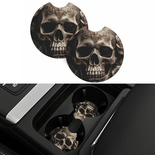 Portavasos para carro 2 piezas antideslizante negro miniatura 5