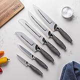 Viking Culinary German Steel Hollow Handle Cutlery Set, 6 Piece, Includes Protective Plastic Sleeve,