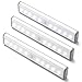 MOSTON Rechargeable Closet Light 20LED, Homelife Motion Sensor LED Lights Under Cabinet Stick on Anywhere with Built-in Magnetic 3 Pack