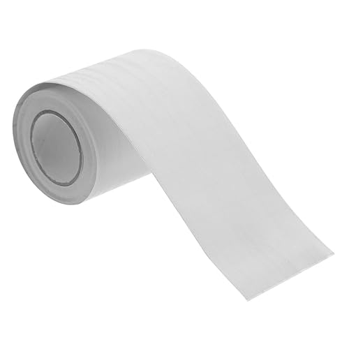 HOMSFOU Zócalo autoadhesivo para zócalos de plástico para despegar y pegar, decoración de baño, zócalo flexible, tira de calafateo autoadhesiva para