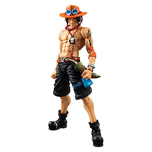 Zpzzy One Piece Portgas·D· Ace Articulations Mobiles avec Accessoires Remplaçables Figurine Modèle De Personnage D'anime Statue De Figurine en PVC Modèle De Figure D'anime Cadeaux/Ornements/Poupée Cover