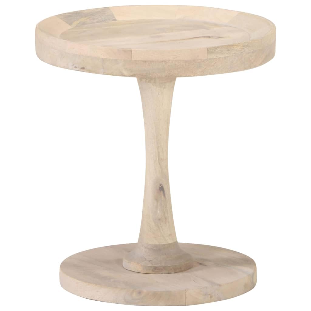 Tavolino Ø 40 x 45 cm in legno massiccio di mango vintage