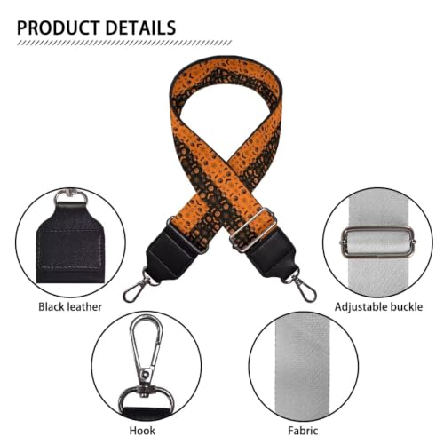 Image of Adjustable Purse Strap Replacement, Wide Shoulder Canvas Bag Strap, Crossbody Handbag Strap