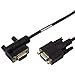 VGA Monitor Right Angle Male to Straight Female Adapter - 3 Foot Molded
