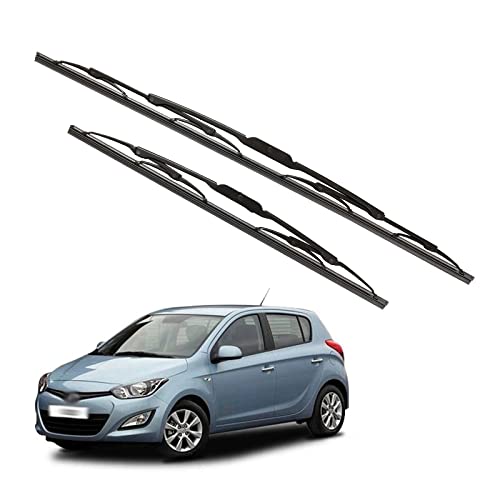 Image of Kylo Windshield Wiper for Hyundai i20 /Conventional and Traditional Metal Type Windshield Water Repellency Scratch Proof Metal Wiper Blades Suitable for Hyundai i20(Driver Side 24 inch, Passenger Side 16 inch)