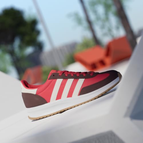 adidas Mezczyzni RUN 70S 2.0 SHOES, Pure Ruby/Core White/Aurora Ruby, 46 EU