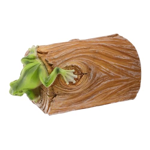 Mipcase Cassettina Portachiavi Da Piccolo Nascondiglio Per Chiavi Statuetta Rana Per Decorazione e Cortili